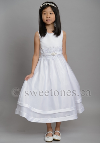 White Daisy First Communion Dress